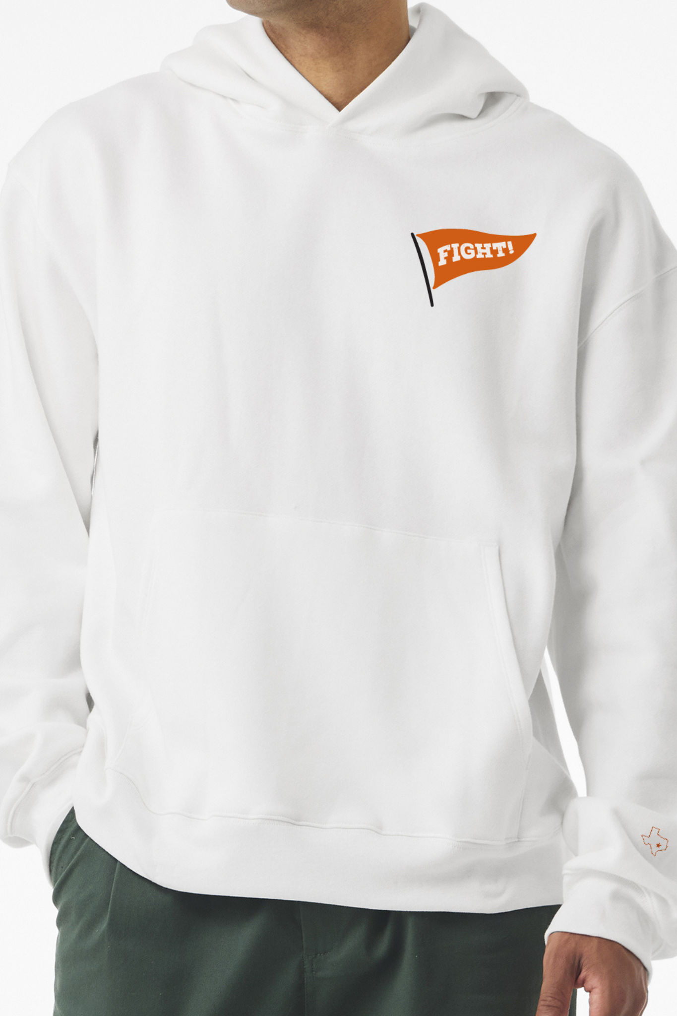 Austin Bronco - Hoody front [white]