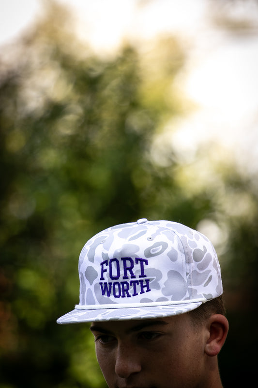 Fort Worth College Camo Rope Hat