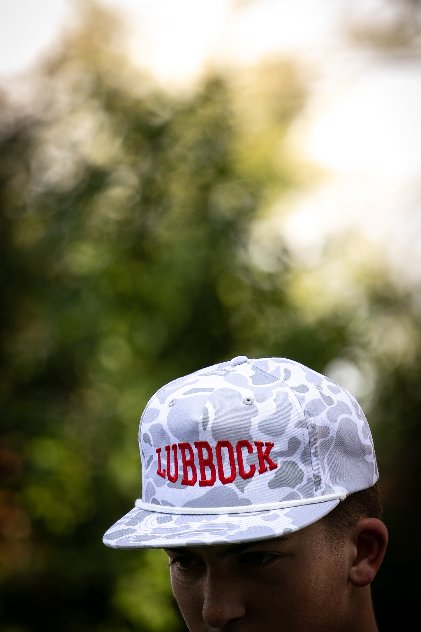 Lubbock College Camo Rope Hat
